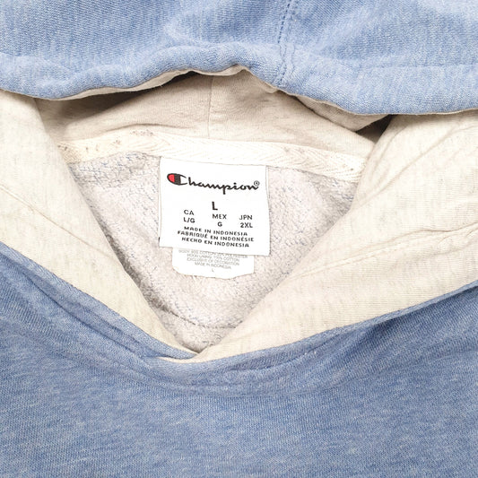 Mens Blue Champion Hoodie Jumper