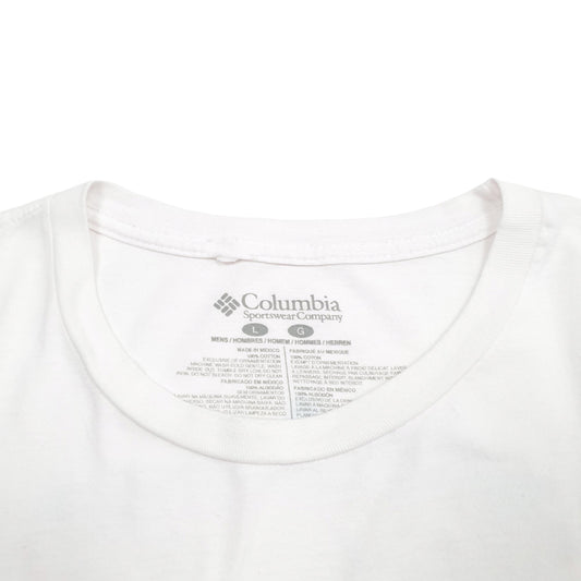 Mens White Columbia Sportswear PFG Fishing Short Sleeve T Shirt
