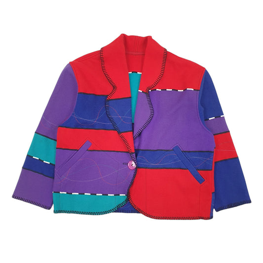 Mens Purple Cindy Owingo Designs Vintage Made In USA Coat