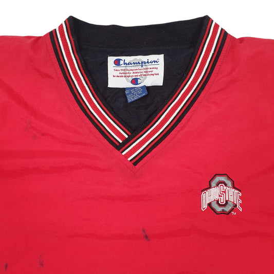 Mens Red Champion Smock Vintage Ohio State Coat