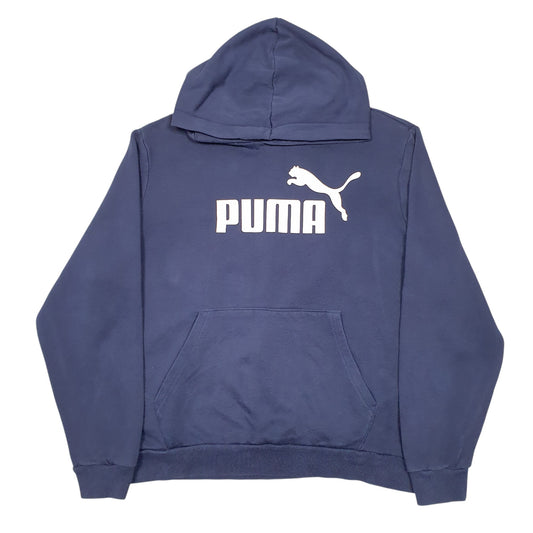 Mens Navy Puma Hoodie Jumper