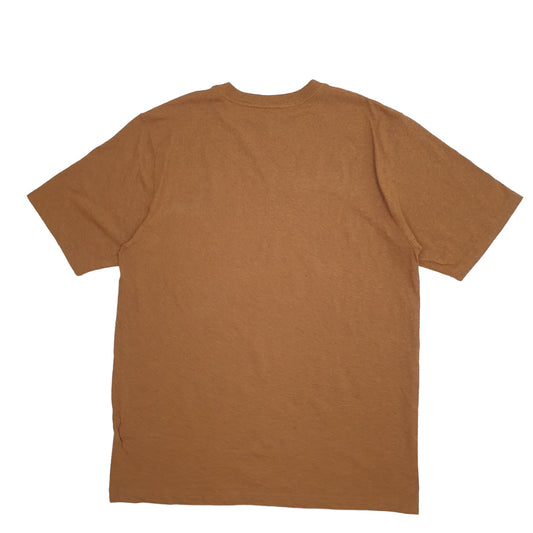 Mens Brown Carhartt Short Sleeve T Shirt
