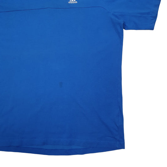Mens Blue Adidas Short Sleeve T Shirt