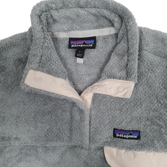 Womens Grey Patagonia Snap T Fluffy Quarter Zip Jumper