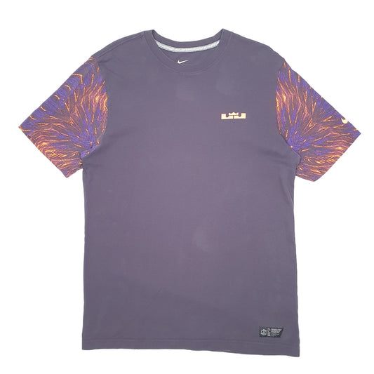 Mens Navy Nike Lebron James Basketball Short Sleeve T Shirt