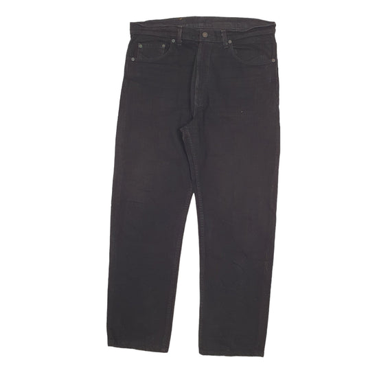 Mens Black Levis 505 JeansW36 L30