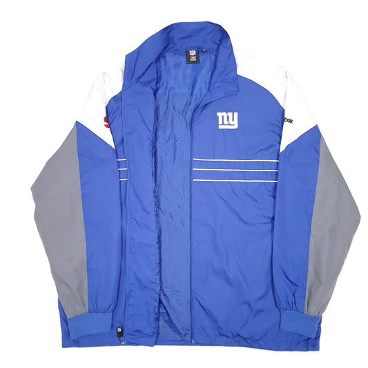 Mens Blue NFL Reebok New York Giants Football Coat