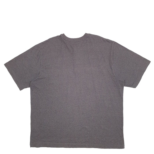 Mens Grey Carhartt Henley Short Sleeve T Shirt