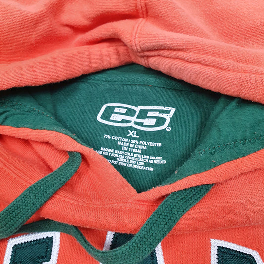 Mens Orange E5 Miami University USA Hoodie Jumper