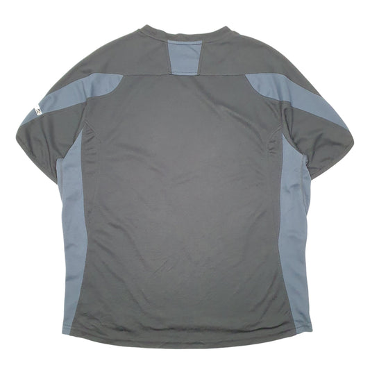 Mens Black Fila Active Workout Gym Short Sleeve T Shirt