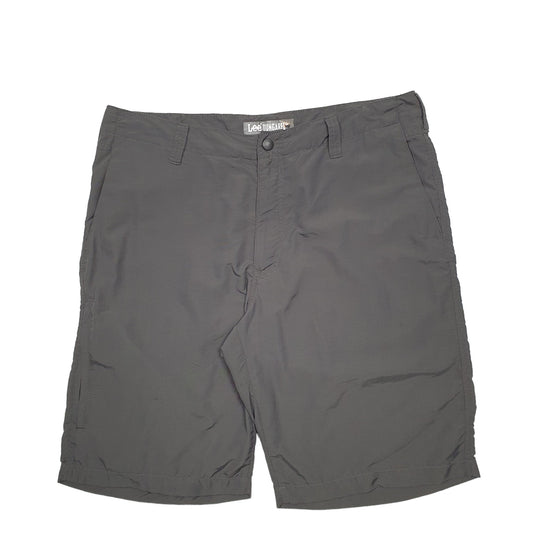 Mens Grey Lee Nylon Swim Trunks Shorts