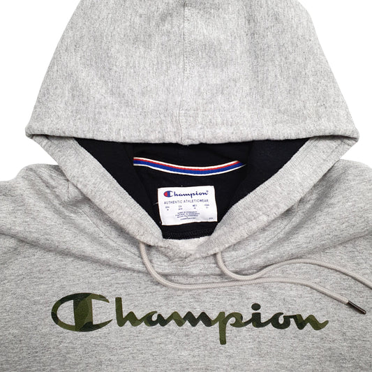 Mens Grey Champion Hoodie Jumper