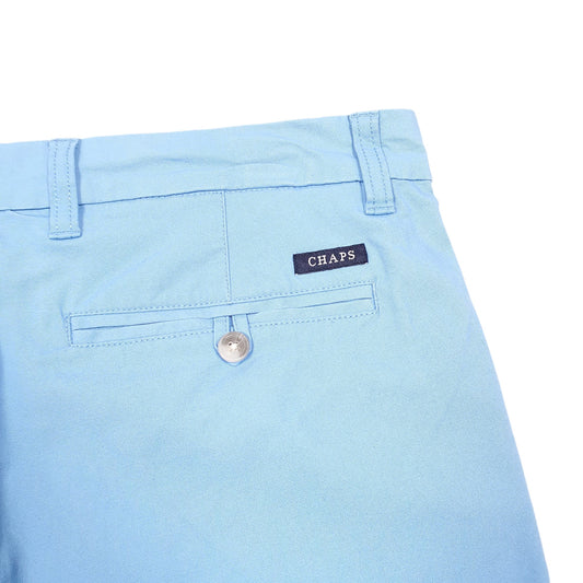 Mens Blue Chaps Stretch Chino Shorts