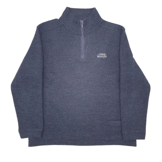 Mens Grey Weird Fish Quarter Zip Jumper