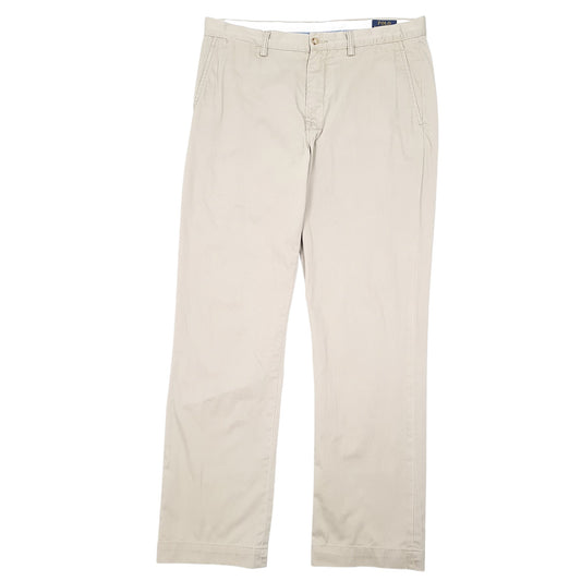 Mens Beige Polo Ralph Lauren Classic Chino Trousers