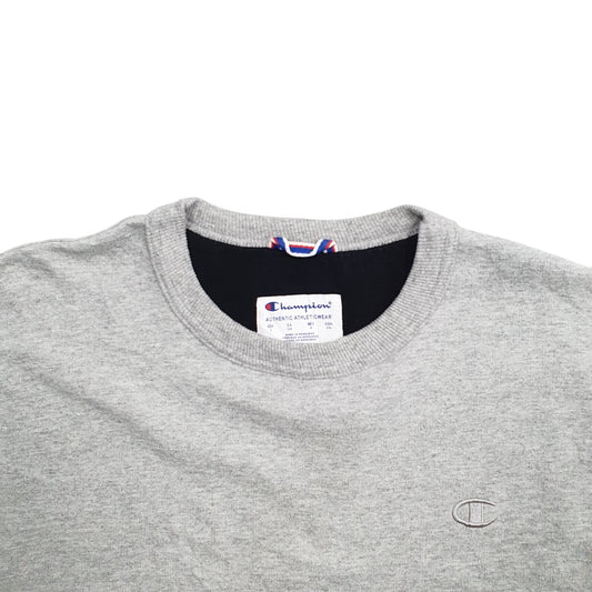 Mens Grey Champion Crewneck Jumper