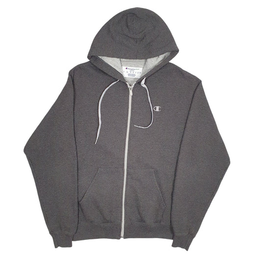 Mens Grey Champion Full Zip Jumper