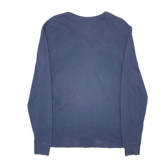 Mens Navy True Religion Long Sleeve T Shirt
