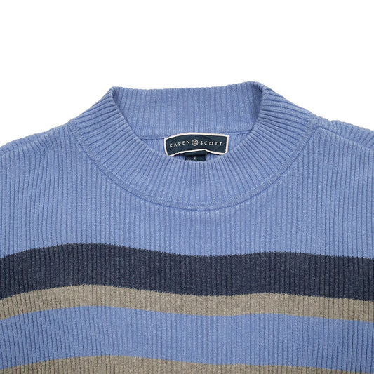 Womens Blue Karen Scott Crewneck Jumper