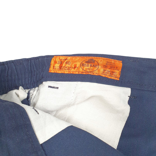 Mens Navy Red Kap Workwear USA Chino Shorts