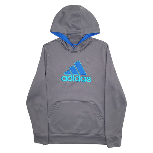 Womens Grey Adidas Adidas Hoodie Jumper