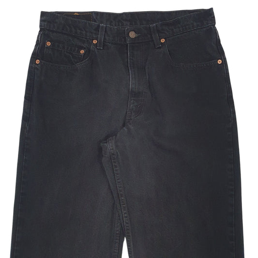 Mens Black Levis Vintage 90s Made In USA 550 JeansW34 L34