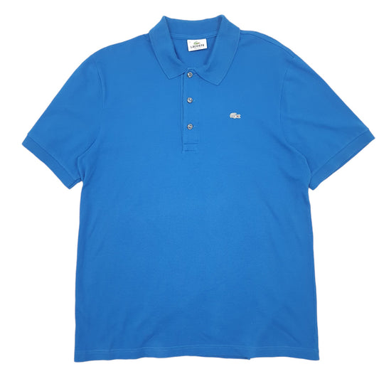 Mens Blue Lacoste Short Sleeve Polo Shirt
