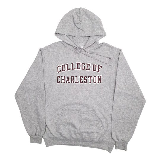 Mens Grey Champion USA College Hoodie Jumper