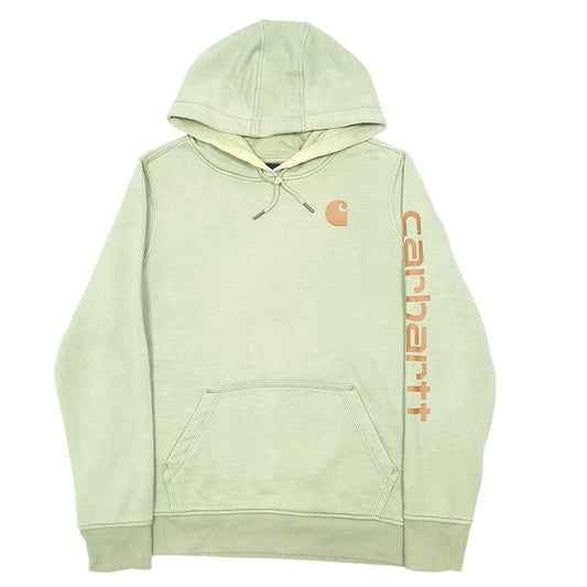 Womens Green Carhartt Workwear Hoodie Jumper