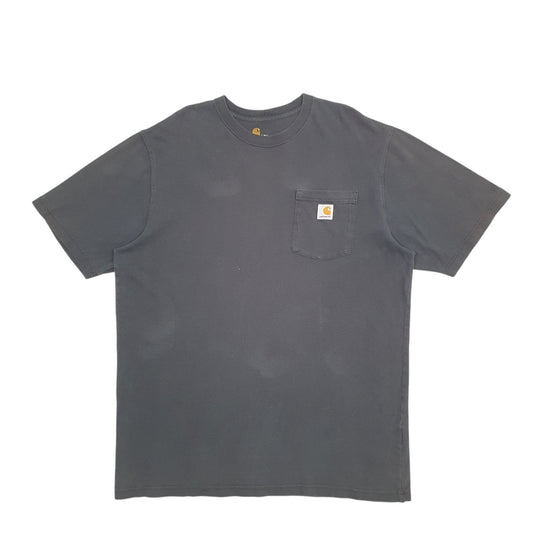 Mens Black Carhartt Short Sleeve T Shirt