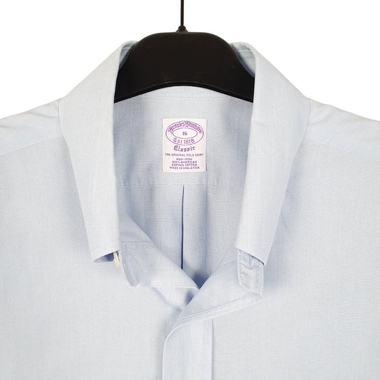 Mens Blue Brooks Brothers Short Sleeve Shirt