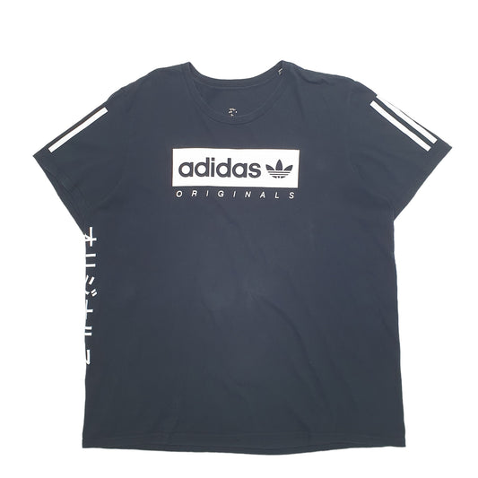 Mens Black Adidas Short Sleeve T Shirt