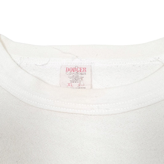 Mens Cream Dodger Sportswear Vintage Notre Dame Fighting Irish 70s 80s Made In USA Football Crewneck Jumper