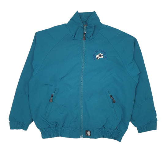 Mens Blue Carhartt Vintage Workwear Coat