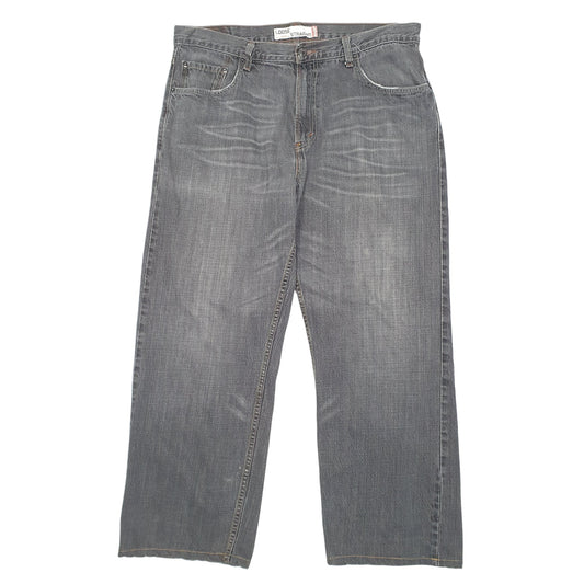 Mens Grey Levis Straight 569 JeansW36 L30