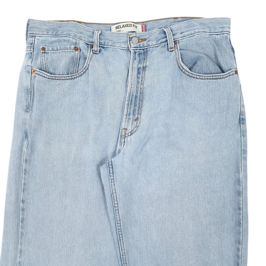 Mens Blue Levi Relaxed Fit 550 JeansW38 L34
