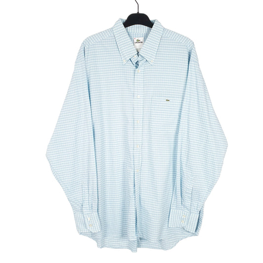 Mens Blue Lacoste Long Sleeve Shirt