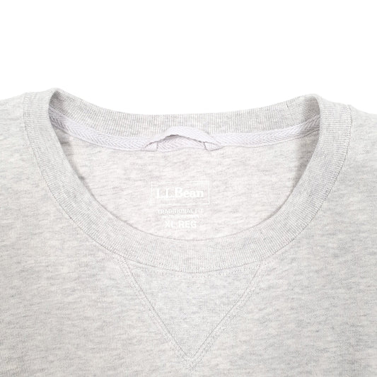 Mens Grey L.L.Bean Traditional Fit Crewneck Jumper