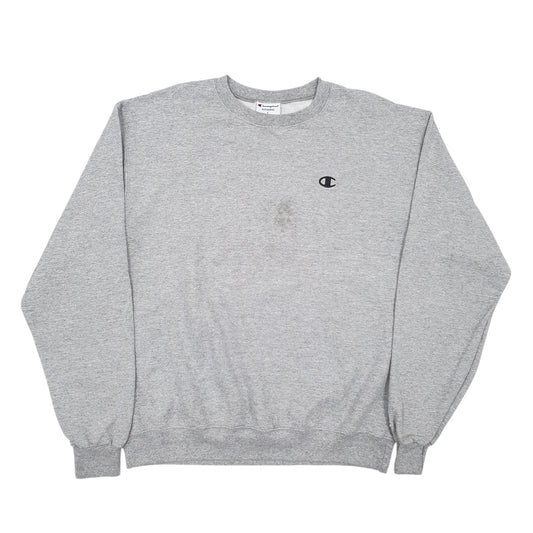 Mens Grey Champion Crewneck Jumper