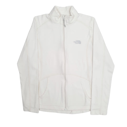 Womens White The North Face Full Zip Jumper