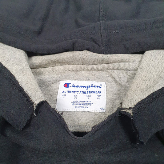 Mens Black Champion Hoodie Jumper