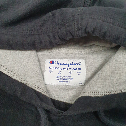 Mens Black Champion Hoodie Jumper