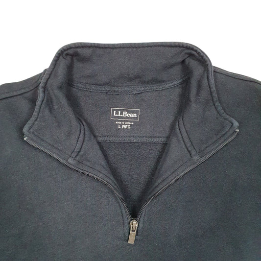 Mens Navy L.L.Bean Quarter Zip Jumper
