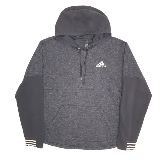 Mens Black Adidas Hoodie Jumper