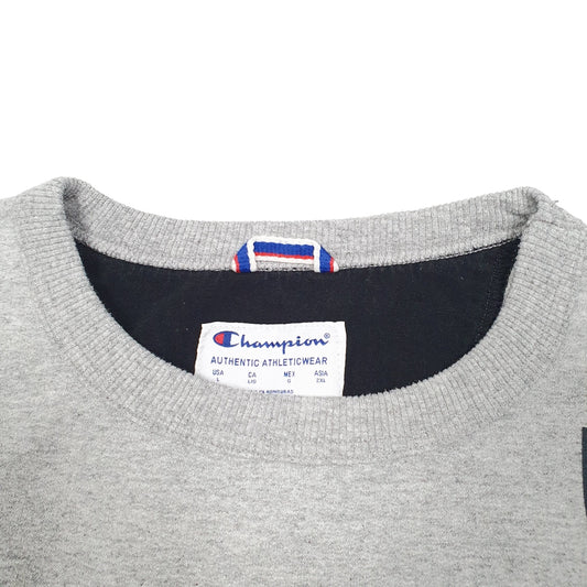 Mens Grey Champion Crewneck Jumper
