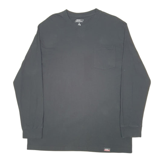 Mens Black Dickies Pocket Workwear Long Sleeve T Shirt