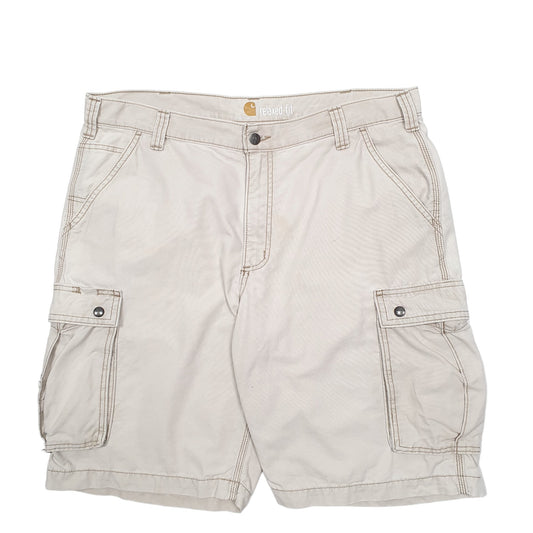 Mens Beige Carhartt Workwear Cargo Shorts