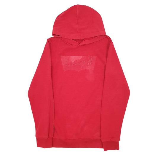 Womens Red Levis Hoodie Jumper