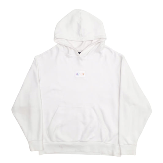 Mens White Adidas Kith Collab Hoodie Jumper