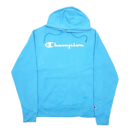 Mens Blue Champion Hoodie Jumper